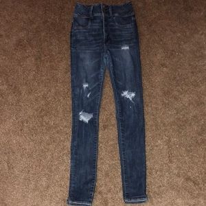 High waisted American Eagle ripped jeans